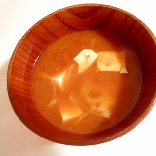 蓮根＆新玉ねぎ＆豆腐のお味噌汁